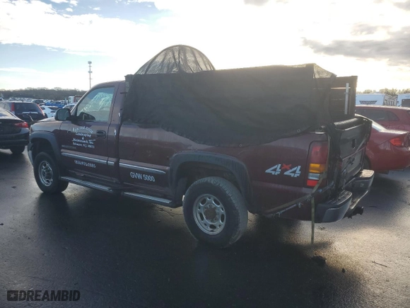 2002 GMC Sierra 2500HD Classic Work Truck with VIN 1GTHK24U42Z303447, listed as a Copart auction lot 87012204 with 128,481 mi miles and Clean Title. Bid and sale history available at carsss.com. Image 2.