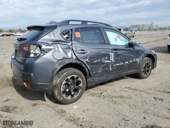 2023 Subaru Crosstrek Premium with VIN JF2GTAEC1PH251184, listed as a Copart auction lot 52435435 with 20,443 mi miles and Salvage Title. Bid and sale history available at carsss.com. Image 3.
