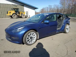 2022 Tesla Model 3 Long Range with VIN 5YJ3E1EB4NF144660, listed as a Copart auction lot 52398865 with 24,413 mi miles and Clean Title. Bid and sale history available at DreamBid. Image 1.