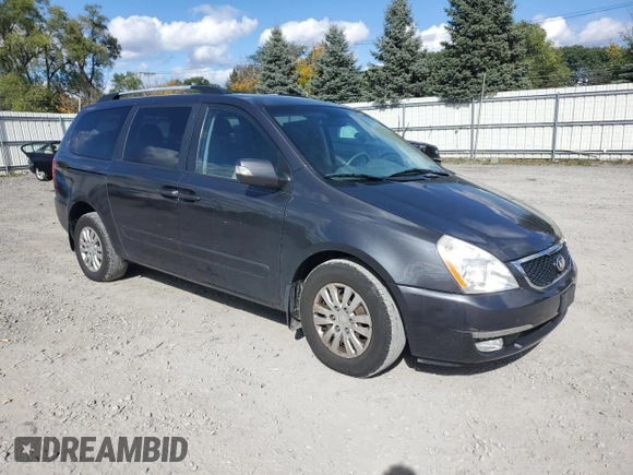 2014 Kia Sedona LX with VIN KNDMG4C77E6580218, listed as a Copart auction lot 74836914 with 159,039 mi miles and Salvage Title. Bid and sale history available at carsss.com. Image 4.