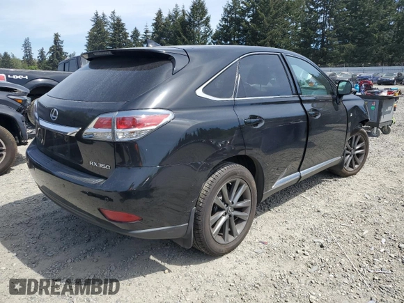 2015 Lexus RX 350 with VIN 2T2BK1BA9FC328753, listed as a Copart auction lot 55903305 with 104,891 mi miles and Salvage Title. Bid and sale history available at DreamBid. Image 3.
