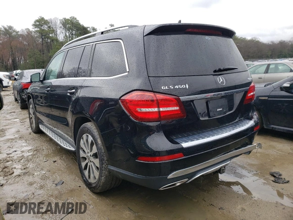 2019 Mercedes-Benz GLS with VIN 4JGDF6EEXKB226217, listed as a Copart auction lot 41643993 with 47,422 mi miles. Bid and sale history available at carsss.com. Image 2.