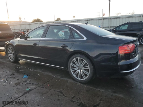2012 Audi A8 L with VIN WAURVAFDXCN017238, listed as a Copart auction lot 88673215 with 138,162 mi miles and Salvage Title. Bid and sale history available at carsss.com. Image 2.