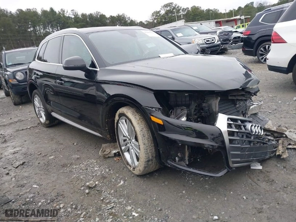 2019 Audi Q5 Premium Plus with VIN WA1BNAFY9K2144323, listed as a IAAI auction lot 41262761 with 71,979 mi miles. Bid and sale history available at carsss.com. Image 1.