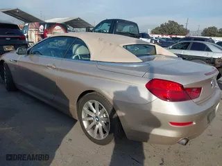 2012 BMW 6 Series 640i with VIN WBALW7C56CC618452, listed as a IAAI auction lot 41589719 with 72,608 mi miles. Bid and sale history available at carsss.com. Image 3.