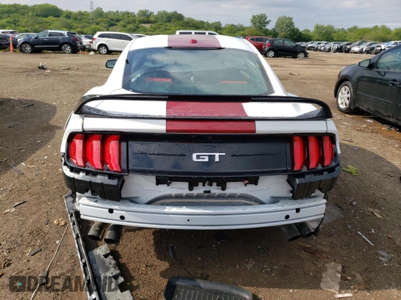 2019 Ford Mustang GT with VIN 1FA6P8CF4K5132002, listed as a Copart auction lot 58768795 with 9,615 mi miles and Salvage title. Bid and sale history available at DreamBid. Image 6.