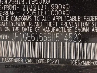 2009 Subaru Impreza i с VIN JF1GE61659H514520, выставлен на аукционе IAAI как лот 42414689 с пробегом 127 994 миль миль и . История ставок и продаж доступна на DreamBid. Изображение 9.