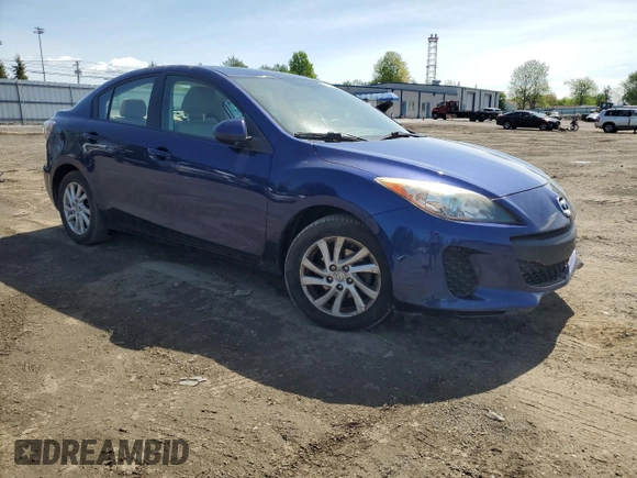 2012 Mazda 3 i Touring with VIN JM1BL1V83C1651660, listed as a Copart auction lot 55129155 with 112,782 mi miles and Salvage Title. Bid and sale history available at DreamBid. Image 4.