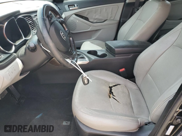 2013 Kia Optima EX с VIN 5XXGN4A76DG246591, выставлен на аукционе Copart как лот 60995845 с пробегом 179 314 миль миль и Списание • Salvage title. История ставок и продаж доступна на DreamBid. Изображение 7.