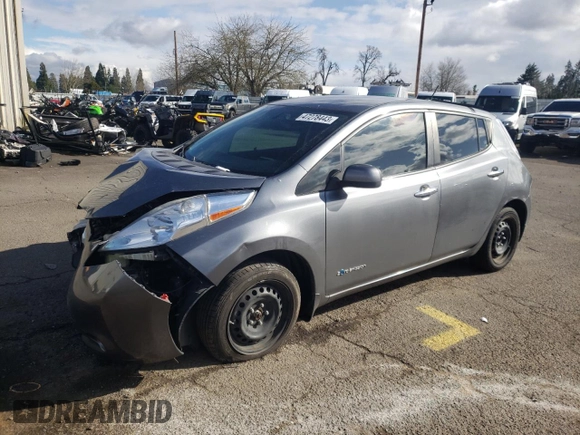 2015 Nissan LEAF SV with VIN 1N4AZ0CP4FC307459, listed as a Copart auction lot 47278443 with 91,558 mi miles. Bid and sale history available at carsss.com. Image 1.