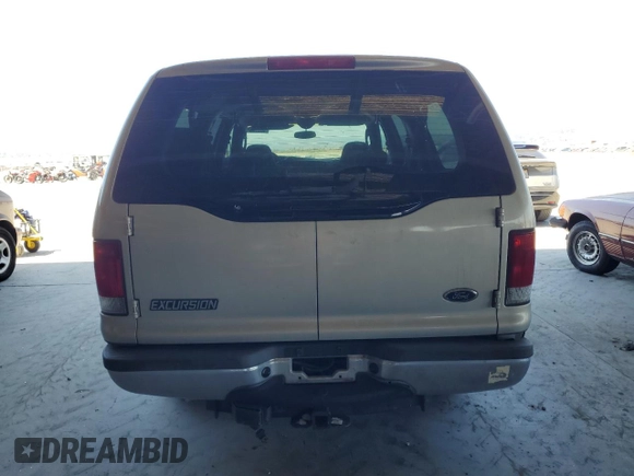 2003 Ford Excursion Special Serv с VIN 1FMNU40L63EA91712, выставлен на аукционе Copart как лот 63870565 с пробегом 205 019 миль миль и Чистый • Clean title. История ставок и продаж доступна на DreamBid. Изображение 6.