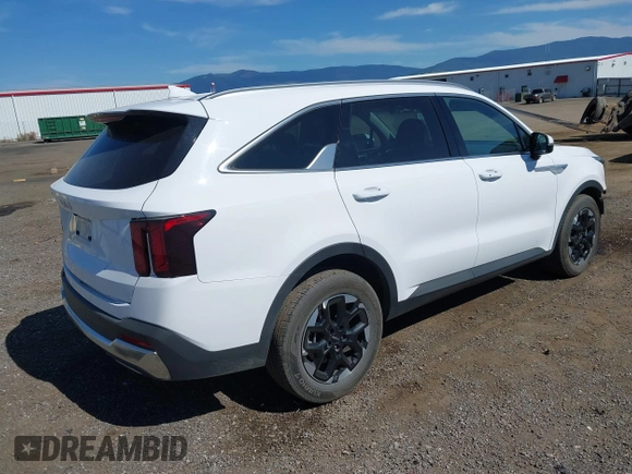 2024 Kia Sorento S with VIN 5XYRL4JC2RG269459, listed as a IAAI auction lot 42666445 with 29,478 mi miles and . Bid and sale history available at DreamBid. Image 4.
