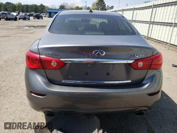2014 Infiniti Q50 Premium with VIN JN1BV7AP5EM681046, listed as a Copart auction lot 50008295 with 155,649 mi miles and Salvage Title. Bid and sale history available at carsss.com. Image 6.