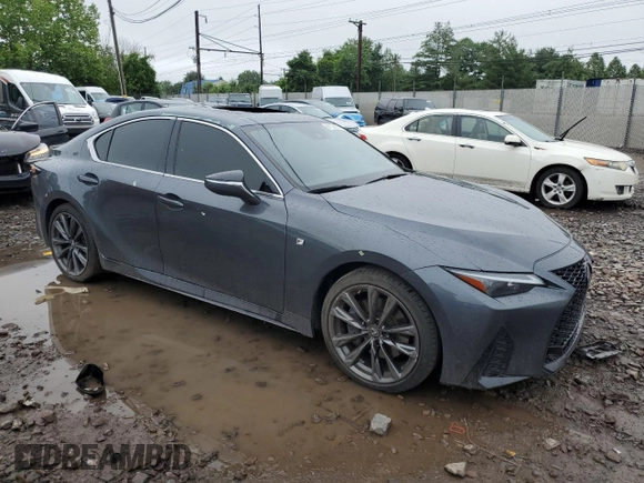 2021 Lexus IS 350 F Sport with VIN JTHGZ1E29M5020923, listed as a Copart auction lot 61129195 with 66,167 mi miles and Salvage title. Bid and sale history available at DreamBid. Image 4.