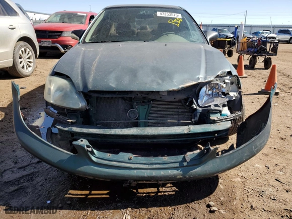 1999 Honda Civic VP with VIN 2HGEJ6613XH529388, listed as a Copart auction lot 47253575 with 184,081 mi miles and Non Repairable. Bid and sale history available at carsss.com. Image 5.
