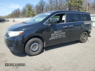 2012 Nissan Quest SL with VIN JN8AE2KP2C9046896, listed as a Copart auction lot 53856645 with 225,402 mi miles and Salvage Title. Bid and sale history available at carsss.com. Image 1.