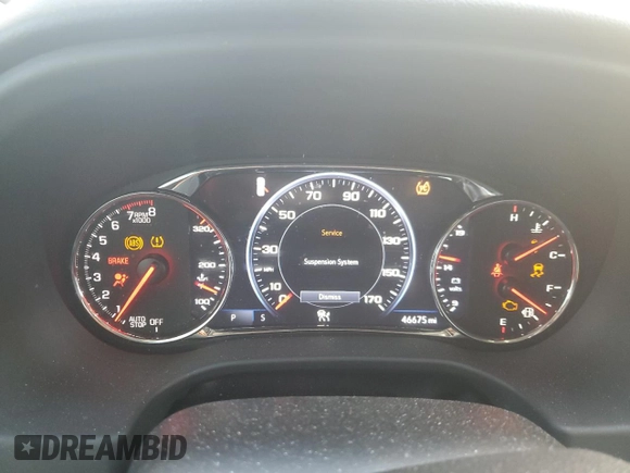 2022 GMC Acadia Denali with VIN 1GKKNXLS5NZ174833, listed as a Copart auction lot 89329985 with 46,675 mi miles and Salvage title. Bid and sale history available at DreamBid. Image 9.