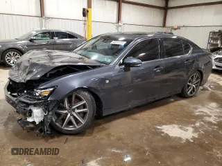 2018 Lexus GS with VIN JTHCZ1BL8JA009006, listed as a Copart auction lot 46248035 with 65,214 mi miles and Salvage Title. Bid and sale history available at carsss.com. Image 1.