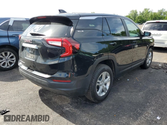 2022 GMC Terrain SLE with VIN 3GKALMEV4NL143734, listed as a Copart auction lot 54038462 with 26,414 mi miles and Salvage Title. Bid and sale history available at carsss.com. Image 4.
