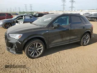 2022 Audi Q3 S line Premium Plus with VIN WA1EECF3XN1143611, listed as a Copart auction lot 54986115 with 8,960 mi miles and Salvage title. Bid and sale history available at DreamBid. Image 1.