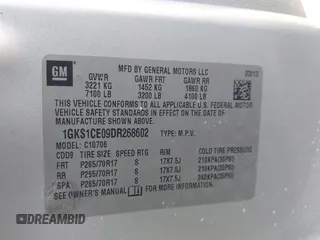 2013 GMC Yukon SLT with VIN 1GKS1CE09DR268602, listed as a IAAI auction lot 41992325 with 167,476 mi miles. Bid and sale history available at carsss.com. Image 9.