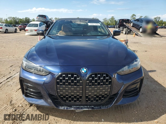 2023 BMW 4 Series M440i with VIN WBA53AT06PCL25904, listed as a Copart auction lot 78421284 with Not Provided miles and Non Repairable. Bid and sale history available at DreamBid. Image 5.