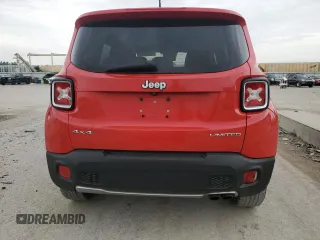 2015 Jeep Renegade Limited with VIN ZACCJBDT0FPB70154, listed as a Copart auction lot 60087705 with 156,264 mi miles and Salvage title. Bid and sale history available at DreamBid. Image 6.