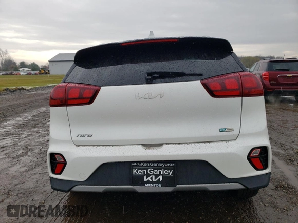 2022 Kia Niro LXS with VIN KNDCB3LC9N5509853, listed as a Copart auction lot 51049285 with 65,928 mi miles and Salvage Title. Bid and sale history available at carsss.com. Image 6.