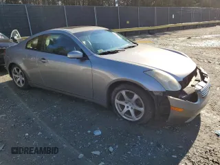 2003 Infiniti G35 Coupe w/Leather with VIN JNKCV54EX3M215351, listed as a Copart auction lot 81500054 with 197,589 mi miles and Salvage Title. Bid and sale history available at carsss.com. Image 4.
