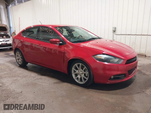 2013 Dodge Dart SXT z VIN 1C3CDFBA4DD289364, wystawiony jako IAAI lot #42202952 z przebiegiem 104 386 mil mil oraz . Historia ofert i sprzedaży dostępna na DreamBid. Obrazek 1.