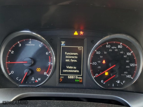 2018 Toyota RAV4 SE with VIN JTMJFREV2JD243315, listed as a Copart auction lot 66273343 with 68,819 mi miles. Bid and sale history available at carsss.com. Image 9.