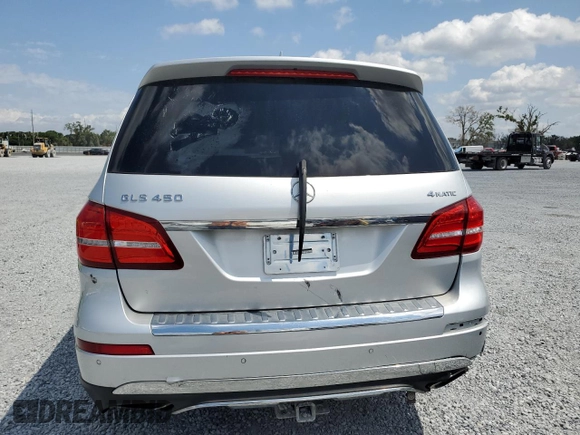 2017 Mercedes-Benz GLS 450 with VIN 4JGDF6EE0HA794457, listed as a Copart auction lot 55566895 with 186,326 mi miles and Clean Title. Bid and sale history available at DreamBid. Image 6.