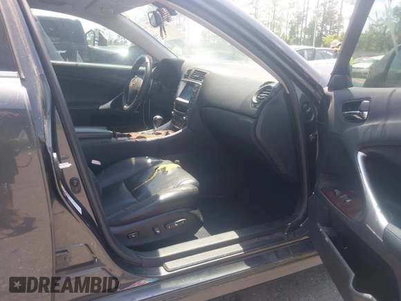 2008 Lexus IS 250 with VIN JTHBK262982075835, listed as a IAAI auction lot 42136775 with 225,389 mi miles. Bid and sale history available at carsss.com. Image 5.
