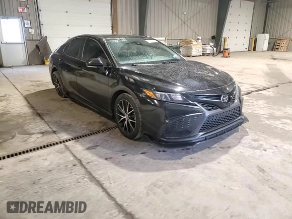 2024 Toyota Camry SE with VIN 4T1G11AK8RU842152, listed as a Copart auction lot 51452055 with 107,511 mi miles and Salvage Title. Bid and sale history available at carsss.com. Image 10.