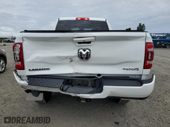2023 Ram 2500 Laramie with VIN 3C6UR5FJ1PG634158, listed as a Copart auction lot 57164505 with 18,279 mi miles and Salvage title. Bid and sale history available at DreamBid. Image 6.