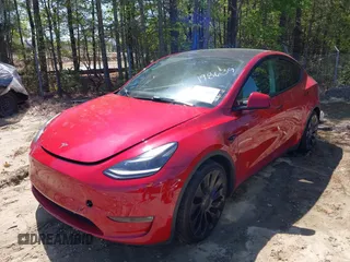 2022 Tesla Model Y Performance with VIN 7SAYGDEFXNF513951, listed as a IAAI auction lot 41986001 with 37,225 mi miles and . Bid and sale history available at DreamBid. Image 18.