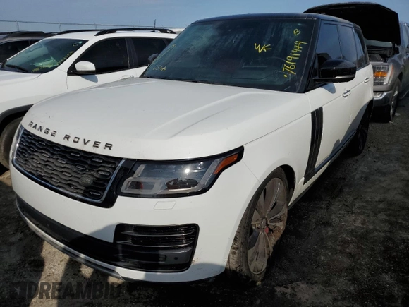 2019 Land Rover Range Rover with VIN SALGW2SEXKA530547, listed as a Copart auction lot 76191474 with Not provided miles and Non repairable. Bid and sale history available at DreamBid. Image 1.