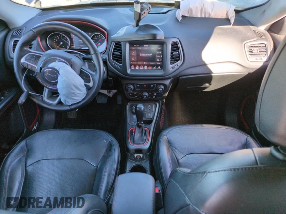 2018 Jeep Compass Trailhawk with VIN 3C4NJDDB4JT210479, listed as a Copart auction lot 50244035 with 11,111 mi miles and Salvage Title. Bid and sale history available at carsss.com. Image 8.