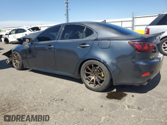 2008 Lexus IS 250 with VIN JTHBK262282078897, listed as a Copart auction lot 61847265 with 261,245 mi miles and Salvage title. Bid and sale history available at DreamBid. Image 2.