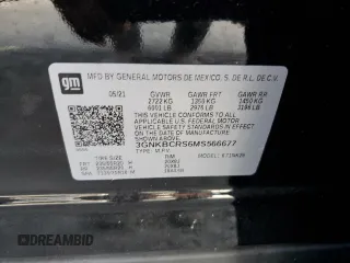 2021 Chevrolet Blazer LT with VIN 3GNKBCRS6MS566677, listed as a Copart auction lot 61010225 with 101,069 mi miles and Non repairable. Bid and sale history available at DreamBid. Image 13.