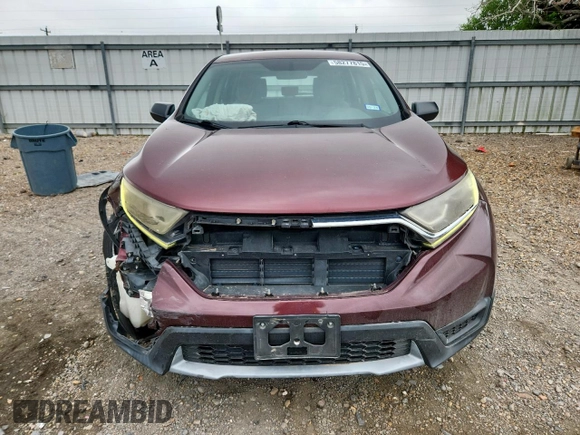 2017 Honda CR-V LX z VIN 7FARW5H35HE003267, wystawiony jako Copart lot #58277815 z przebiegiem 93 184 mil mil oraz Szkoda całkowita • Salvage title. Historia ofert i sprzedaży dostępna na DreamBid. Obrazek 5.
