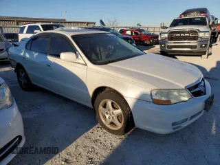 2003 Acura TL with VIN 19UUA56623A074933, listed as a Copart auction lot 82877754 with 143,467 mi miles and Salvage Title. Bid and sale history available at carsss.com. Image 4.