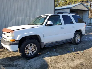2002 Chevrolet Tahoe LT with VIN 1GNEK13ZX2R258757, listed as a Copart auction lot 43210485 with 184,295 mi miles and Salvage Title. Bid and sale history available at carsss.com. Image 1.