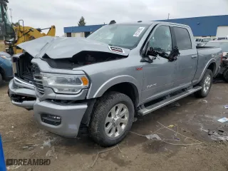2021 Ram 2500 Laramie with VIN 3C6UR5FJXMG693012, listed as a Copart auction lot 45184295 with 61,940 mi miles and Salvage Title. Bid and sale history available at carsss.com. Image 1.