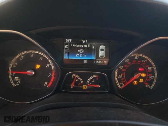 2014 Ford Focus ST with VIN 1FADP3L91EL399487, listed as a Copart auction lot 42525115 with 115,352 mi miles and Salvage Title. Bid and sale history available at carsss.com. Image 9.