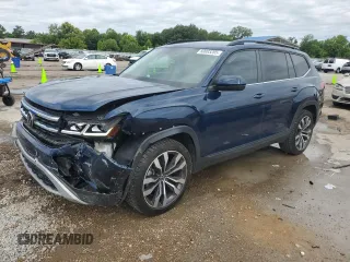 2022 Volkswagen Atlas SE with VIN 1V2KR2CA7NC557362, listed as a Copart auction lot 60083205 with 64,642 mi miles and Salvage title. Bid and sale history available at DreamBid. Image 1.