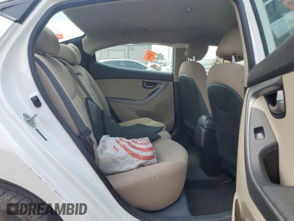 2015 Hyundai Elantra SE with VIN 5NPDH4AE0FH562200, listed as a Copart auction lot 60260085 with Not provided miles and Salvage title. Bid and sale history available at DreamBid. Image 10.