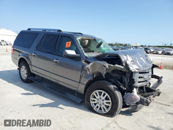 2012 Ford Expedition EL Limited with VIN 1FMJK1K55CEF13678, listed as a Copart auction lot 80694684 with 0 mi miles and Salvage Title. Bid and sale history available at carsss.com. Image 4.