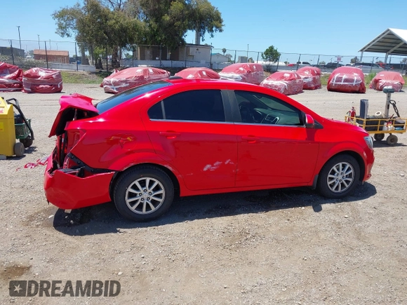 2018 Chevrolet Sonic LT with VIN 1G1JD5SG3J4123567, listed as a IAAI auction lot 42494476 with 44,431 mi miles and . Bid and sale history available at DreamBid. Image 14.