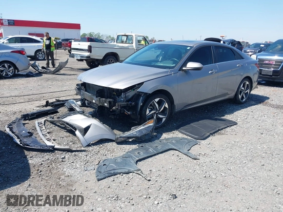 2023 Hyundai Elantra Limited with VIN KMHLP4AG5PU406785, listed as a IAAI auction lot 41979518 with 25,205 mi miles and . Bid and sale history available at DreamBid. Image 17.